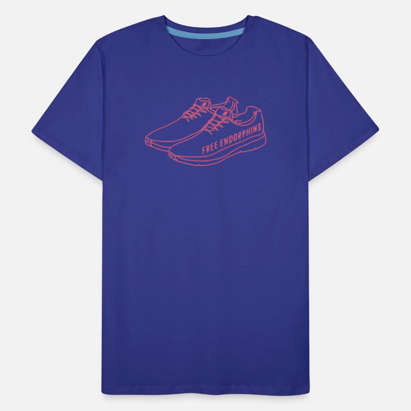 Endorphines gratuites – Conception de la motivation de course T-shirt bio Premium Homme