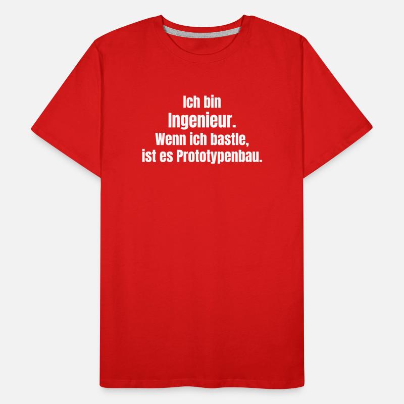 Engineer Prototype Construction Saying Men's Premium Organic T-Shirt