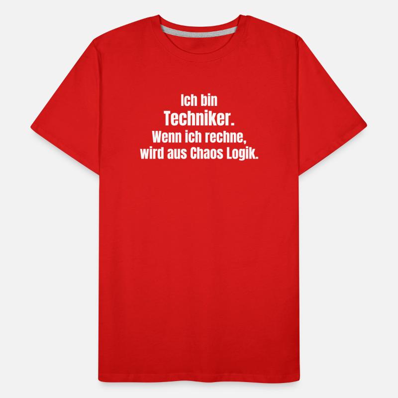 Technicians: Logic from chaos by calculation Men's Premium Organic T-Shirt