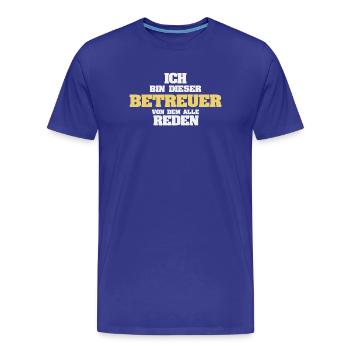 Profession Aidant - T-shirt bio Premium Homme - bleu roi - Devant - Damien (186cm)