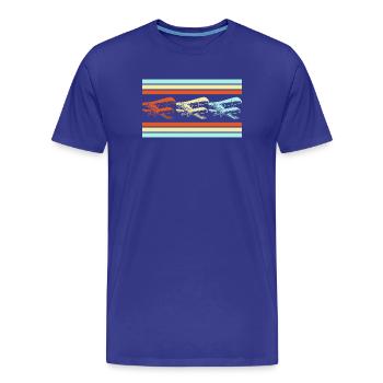 Avion modèle modèle - T-shirt bio Premium Homme - bleu roi - Devant - Damien (186cm)
