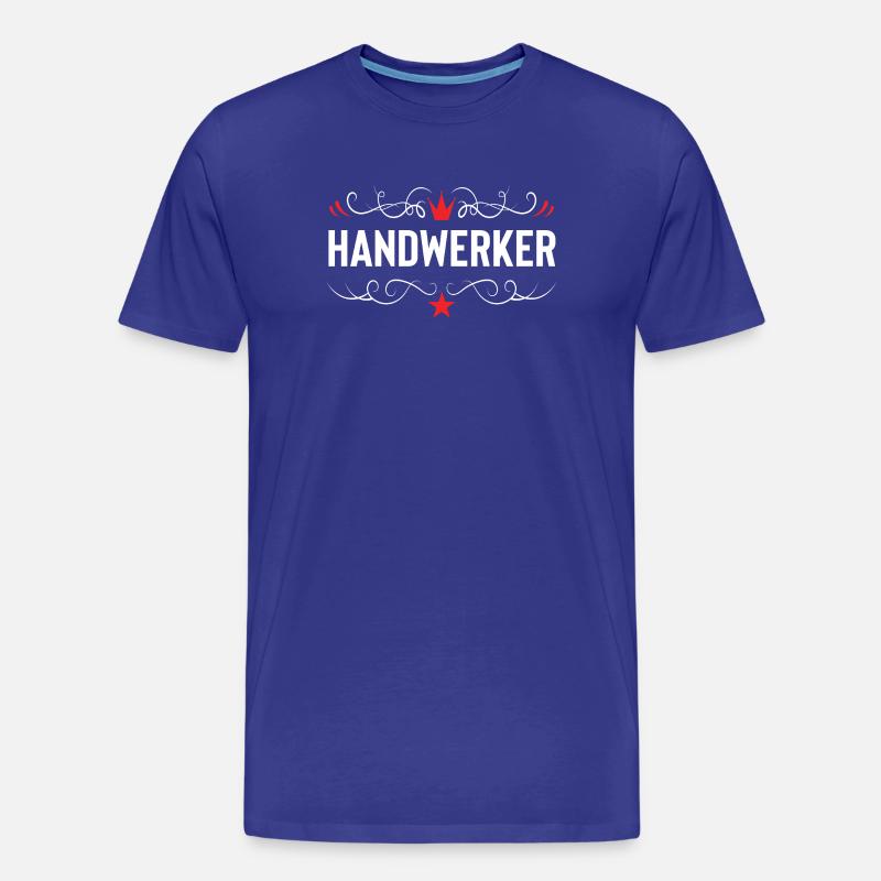 Handwerker Beruf - Männer Premium Bio T-Shirt - Königsblau