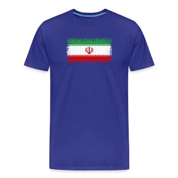 Iran as a country - Men's Premium Organic T-Shirt - royal blue - Front - Damien (186cm)