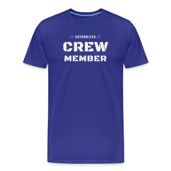 Crew Member Military Authorized Team Staff Gruppe - Männer Premium Bio T-Shirt - Königsblau - Vorne - Damien (186cm)