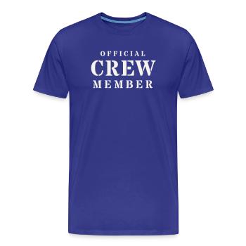 Sécurité officielle de l’équipe Stencil Event - T-shirt bio Premium Homme - bleu roi - Devant - Damien (186cm)