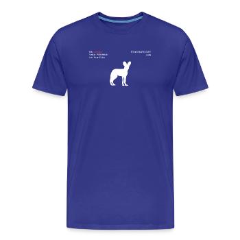 Dog - Men's Premium Organic T-Shirt - royal blue - Front - Damien (186cm)