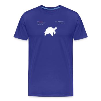 Giant Tortoise - Men's Premium Organic T-Shirt - royal blue - Front - Damien (186cm)