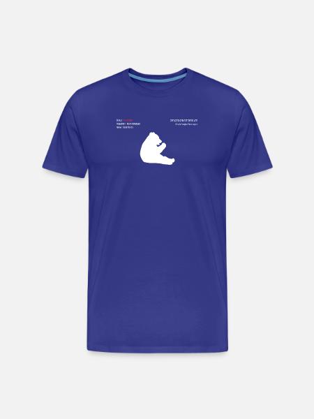 Panda - Men's Premium Organic T-Shirt - royal blue