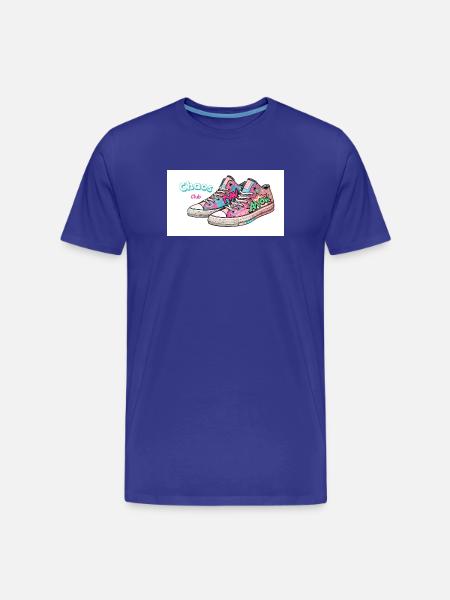 Bunte Sneakers mit Comic-Design - Männer Premium Bio T-Shirt - Königsblau