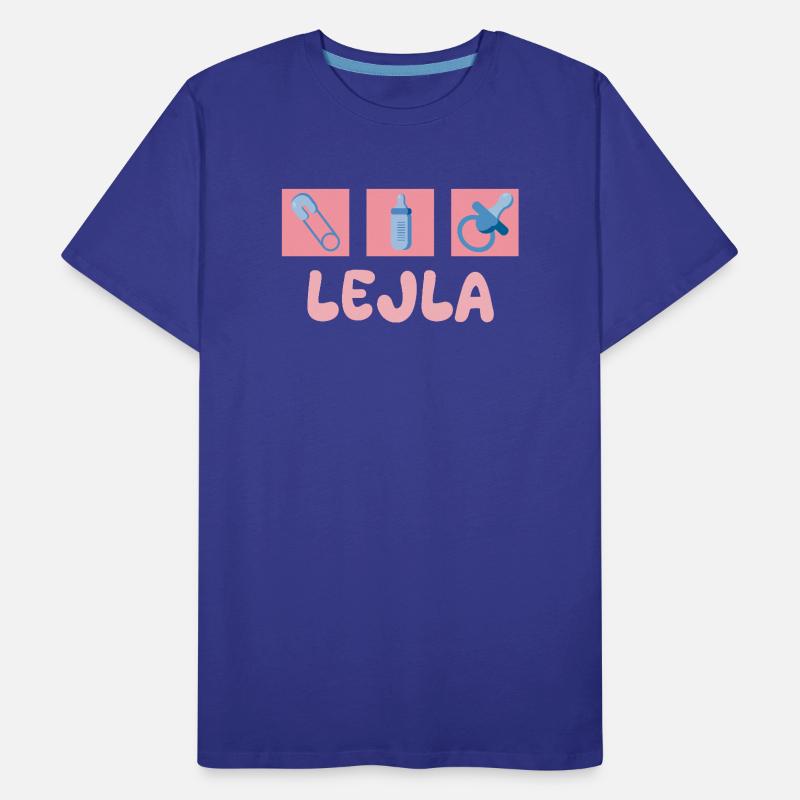 Lejla as a pacifier Men's Premium Organic T-Shirt