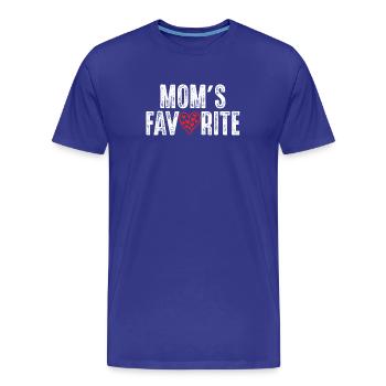 Le préféré de maman - T-shirt bio Premium Homme - bleu roi - Devant - Damien (186cm)