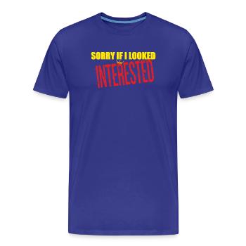 Pardon - T-shirt bio Premium Homme - bleu roi - Devant - Damien (186cm)