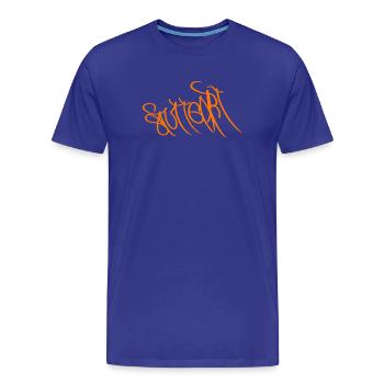 Stuttgart Streetart Souvenir - Männer Premium Bio T-Shirt - Königsblau - Vorne - Damien (186cm)