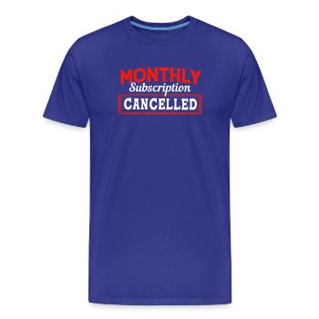 Hysterectomy uterus uterus ovary - Men's Premium Organic T-Shirt - royal blue - Front - Damien (186cm)