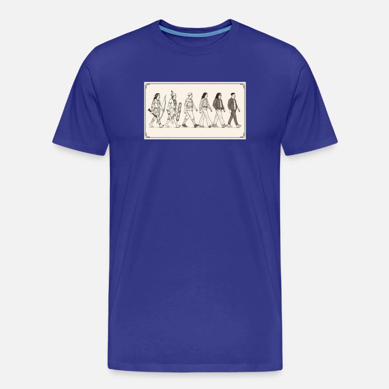 Évolution des Moluques par s2soon - T-shirt bio Premium Homme - bleu roi