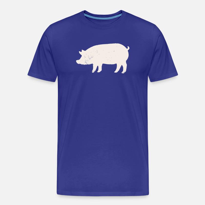 Schwein - Männer Premium Bio T-Shirt - Königsblau