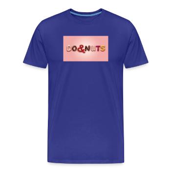  DO&NUTS - T-shirt bio Premium Homme - bleu roi - Devant - Damien (186cm)
