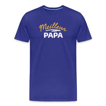 Best Dad Family Gift - Men's Premium Organic T-Shirt - royal blue - Front - Damien (186cm)