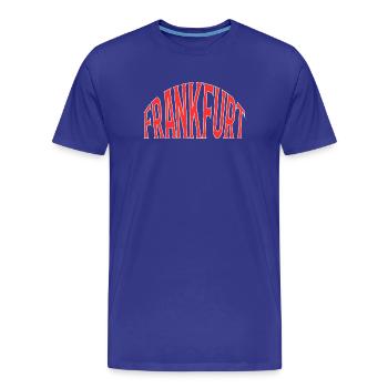 Francfort - T-shirt bio Premium Homme - bleu roi - Devant - Damien (186cm)