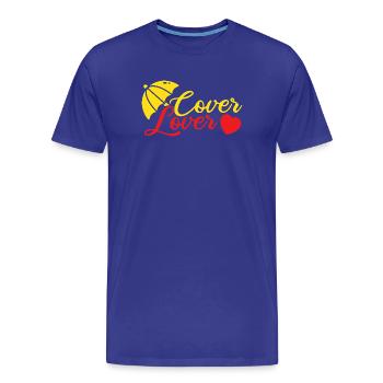Insurance Agent Cover Lover Funny Insurance Broker - Men's Premium Organic T-Shirt - royal blue - Front - Damien (186cm)