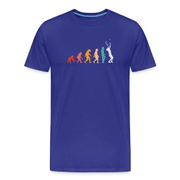 Tennisentwicklung - Männer Premium Bio T-Shirt - Königsblau - Vorne - Damien (186cm)