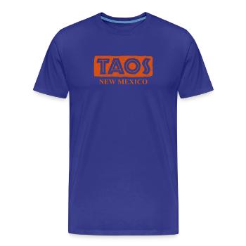 Taos - Nouveau-Mexique - États-Unis d’Amérique - T-shirt bio Premium Homme - bleu roi - Devant - Damien (186cm)