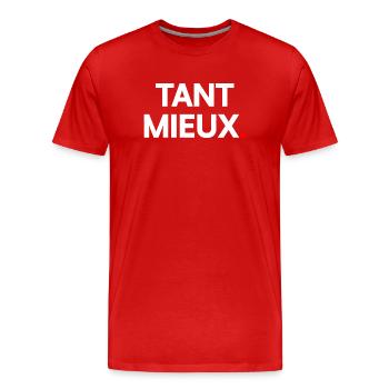 Tant mieux - T-shirt bio Premium Homme - rouge - Devant - Damien (186cm)