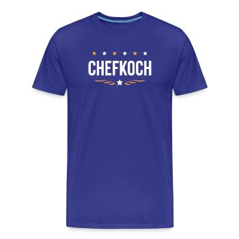 Chefkoch Kochen - Männer Premium Bio T-Shirt - Königsblau - Vorne - Damien (186cm)