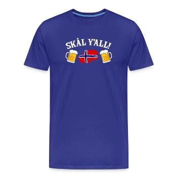 Norway Vacation Norge Fjords Scandinavian Beer Ska - Männer Premium Bio T-Shirt - Königsblau - Vorne - Damien (186cm)