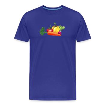 Légume - T-shirt bio Premium Homme - bleu roi - Devant - Damien (186cm)