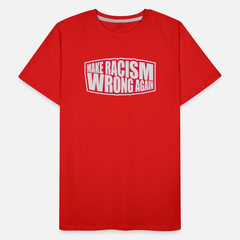make racism wrong again Männer Premium Bio T-Shirt