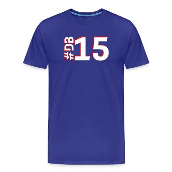 DB15-KARTON - Männer Premium Bio T-Shirt - Königsblau - Vorne - Damien (186cm)