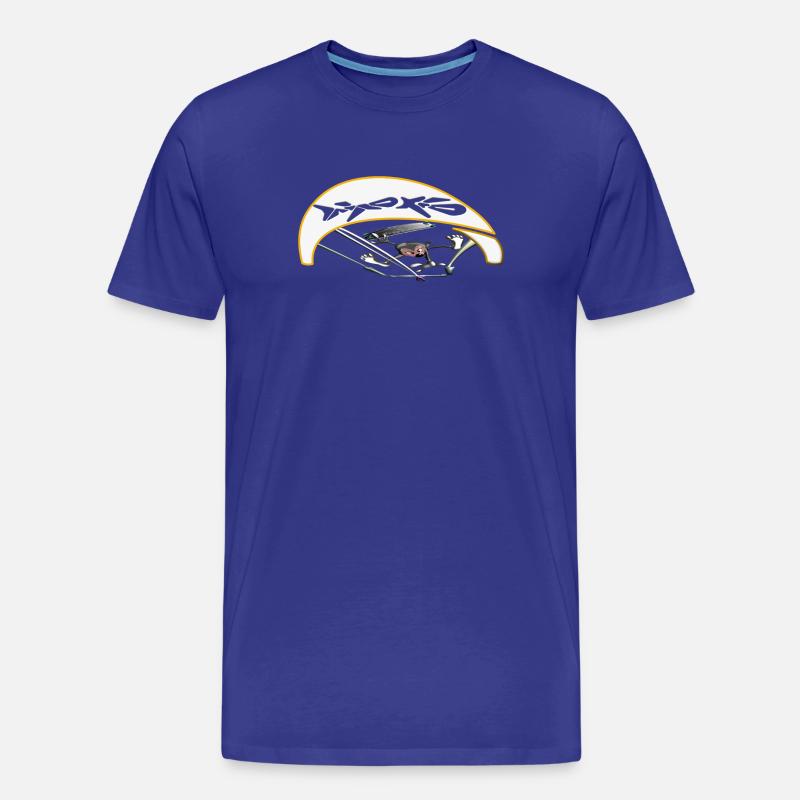 Aktiver Kiter mit dynamischer Flugbahn - Männer Premium Bio T-Shirt - Königsblau