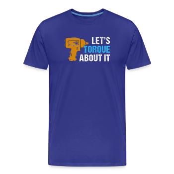 Génie mécanique Ingénieur mécanique - T-shirt bio Premium Homme - bleu roi - Devant - Damien (186cm)