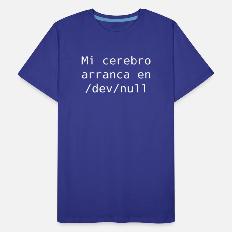 My brain starts in /dev /null Men's Premium Organic T-Shirt
