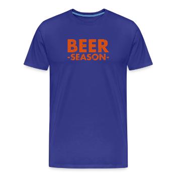 Saison de la bière - Bier Saison - T-shirt bio Premium Homme - bleu roi - Devant - Damien (186cm)