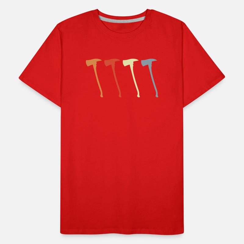 Hache de pompier vintage T-shirt bio Premium Homme