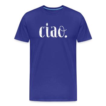 ciao - T-shirt bio Premium Homme - bleu roi - Devant - Damien (186cm)