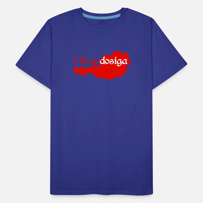 i bi a Dosiga - ich bin ein Einheimischer, Dialekt Männer Premium Bio T-Shirt