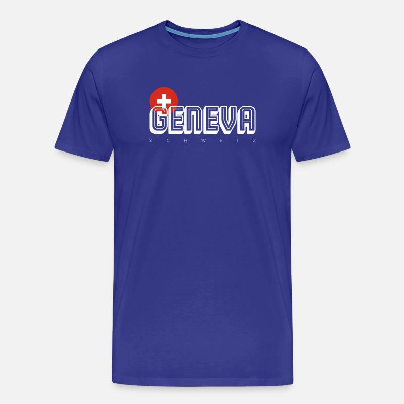Genf - Männer Premium Bio T-Shirt - Königsblau