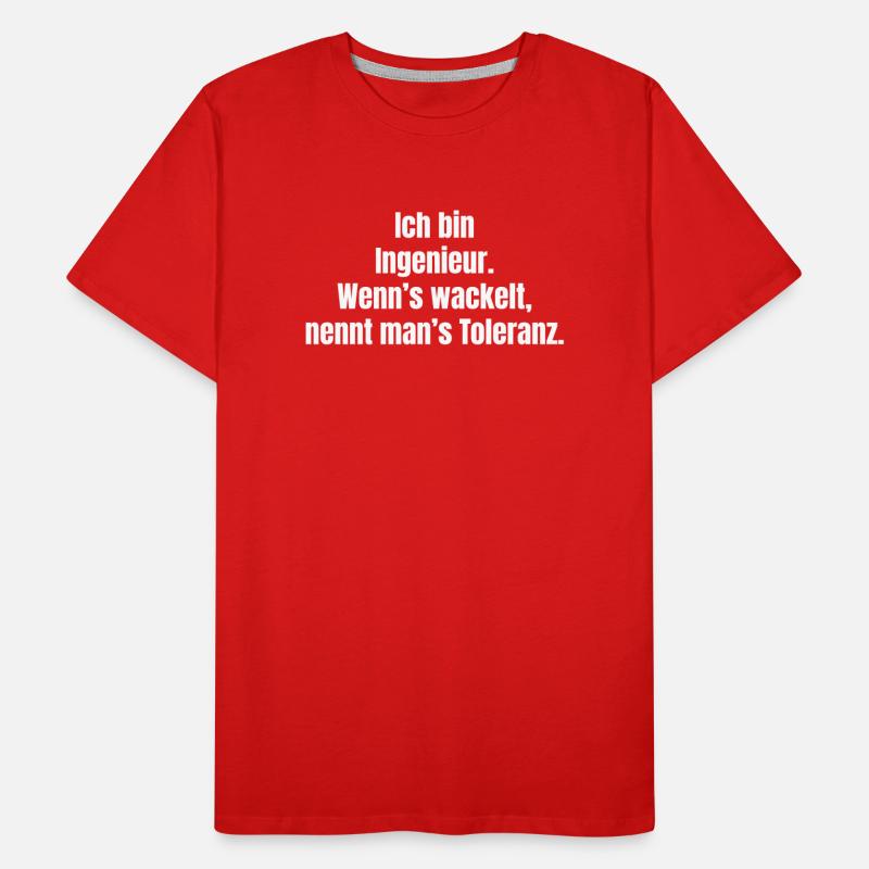 Engineering joke: When it wobbles, tolerance Men's Premium Organic T-Shirt