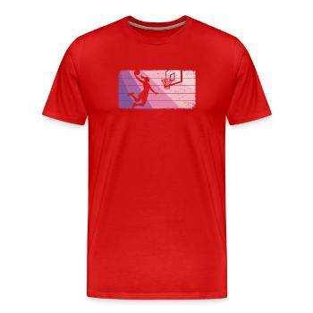 Basketball Girls Basketball Women - Men's Premium Organic T-Shirt - red - Front - Damien (186cm)