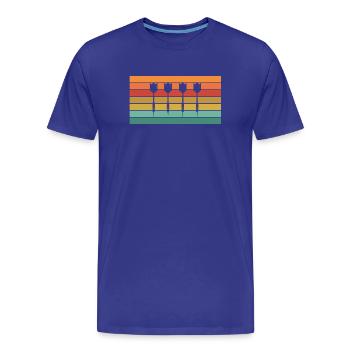 Fléchettes - T-shirt bio Premium Homme - bleu roi - Devant - Damien (186cm)