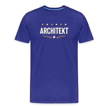 Architekt Beruf - Männer Premium Bio T-Shirt - Königsblau - Vorne - Damien (186cm)