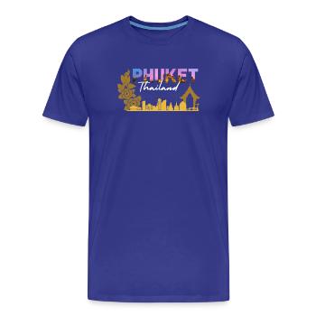 Phuket, Thailands Sonnenuntergangsskyline - Männer Premium Bio T-Shirt - Königsblau - Vorne - Damien (186cm)