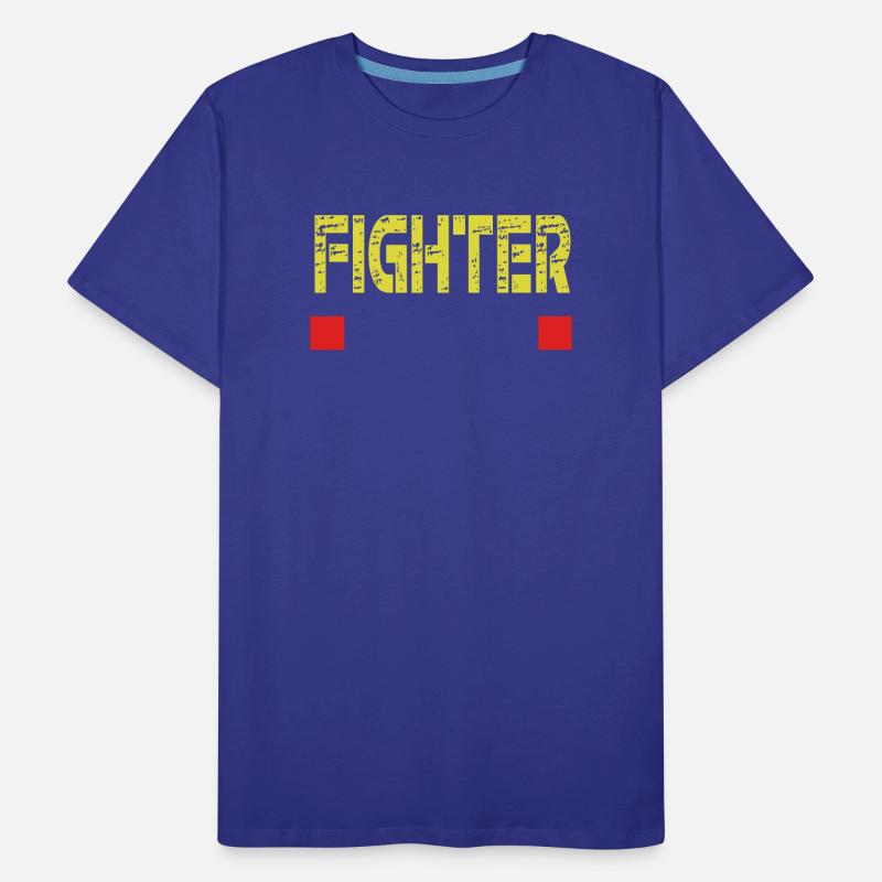 FIGHTER text base Men's Premium Organic T-Shirt