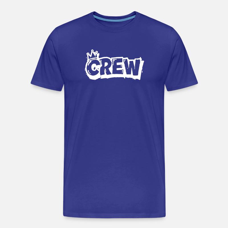 Crew Graffiti - Männer Premium Bio T-Shirt - Königsblau