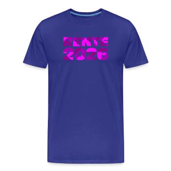 Pension 2026, Pension d’adieu - T-shirt bio Premium Homme - bleu roi - Devant - Damien (186cm)