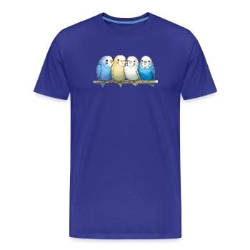 Budgies - Men's Premium Organic T-Shirt - royal blue - Front - Damien (186cm)