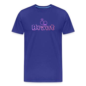 Mariée - T-shirt bio Premium Homme - bleu roi - Devant - Damien (186cm)